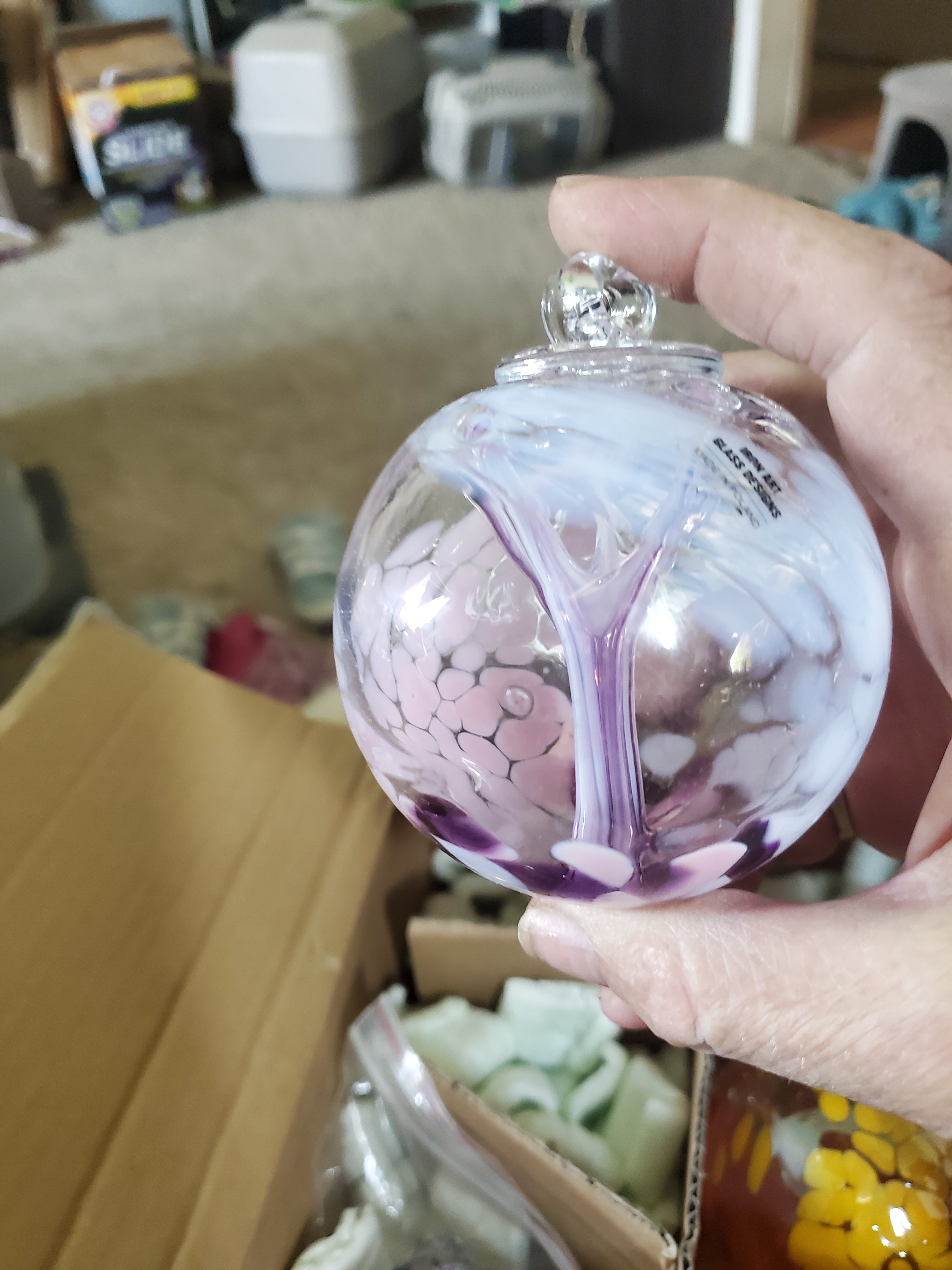 3" Sprite Ball "White Violet"