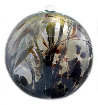 XL Witch Ball "Black Obsidian" Iridized