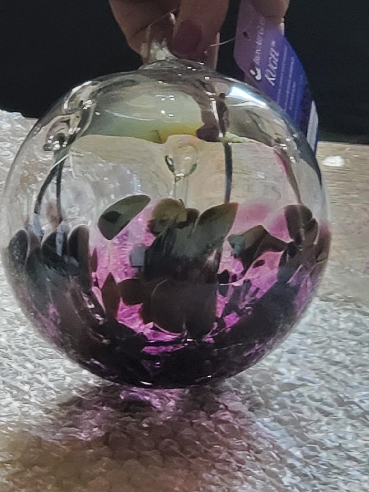 6" Medusa Witch Ball "Blackberry"