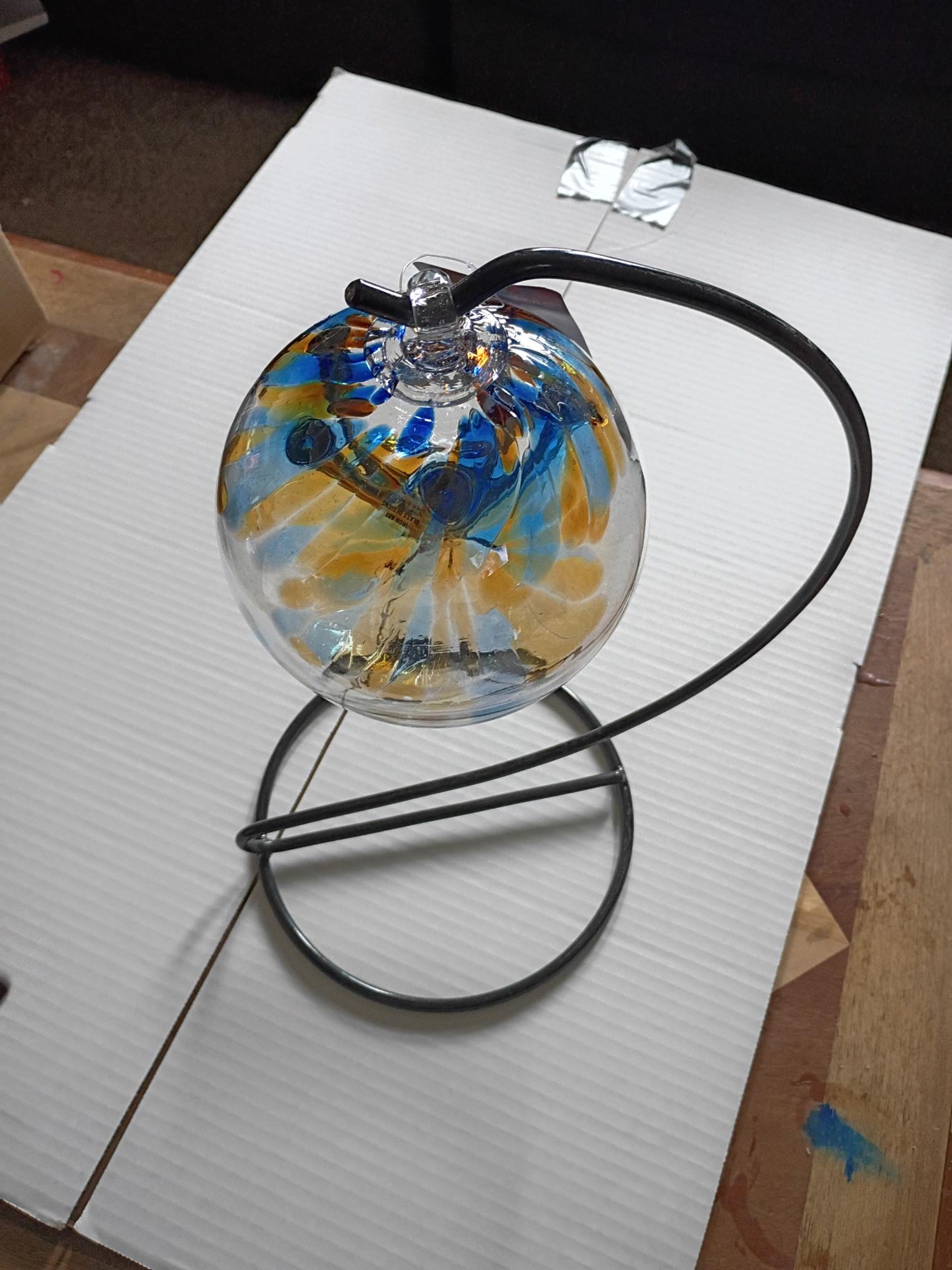 6" Tree of Life Witch "Ball Blue Gold"