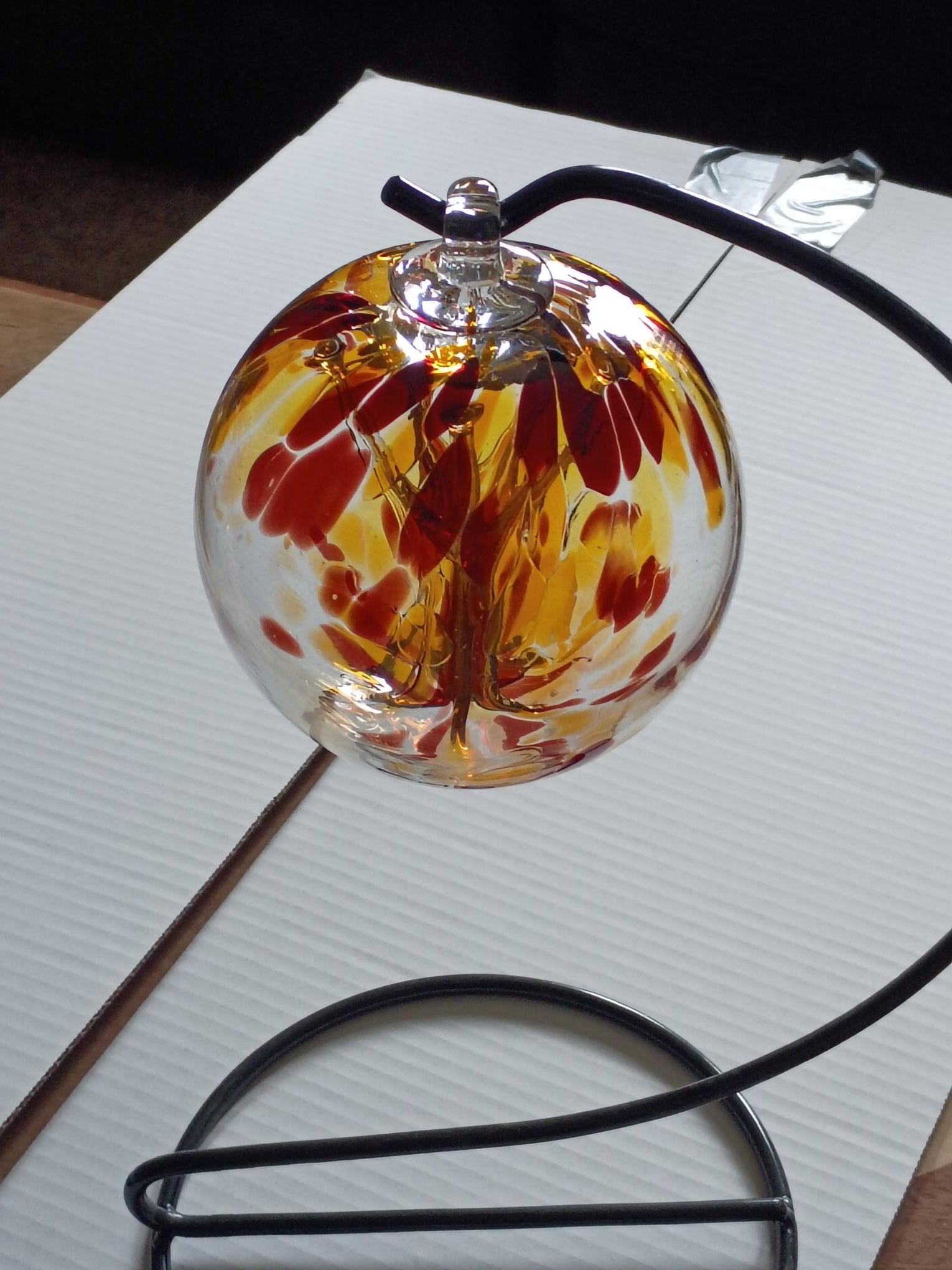 6" Tree of Life Witch Ball "Brown Gold"