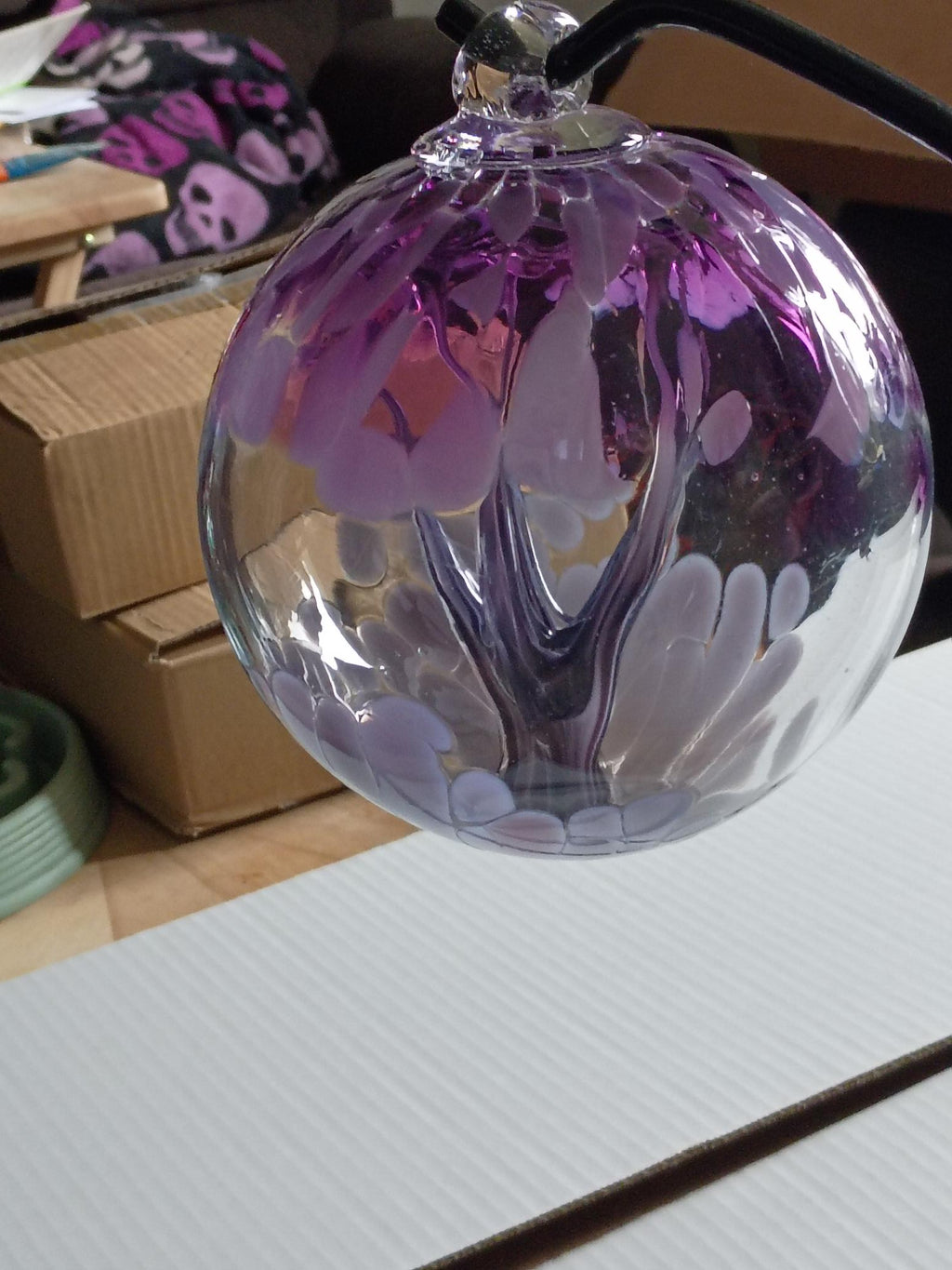 6" Tree of Life Witch Ball "Purple"