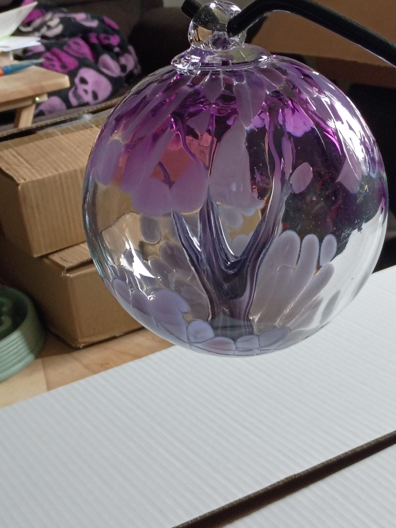 6" Tree of Life Witch Ball "Purple"