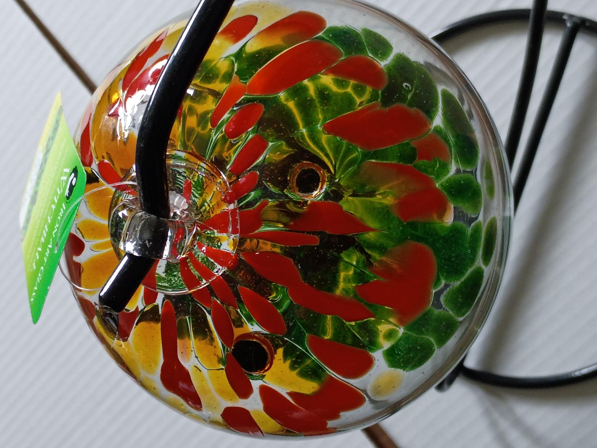 6" Tree of Life Witch Ball "Red Green"