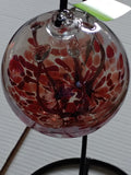 6" Medusa Witch Ball "Maroon"