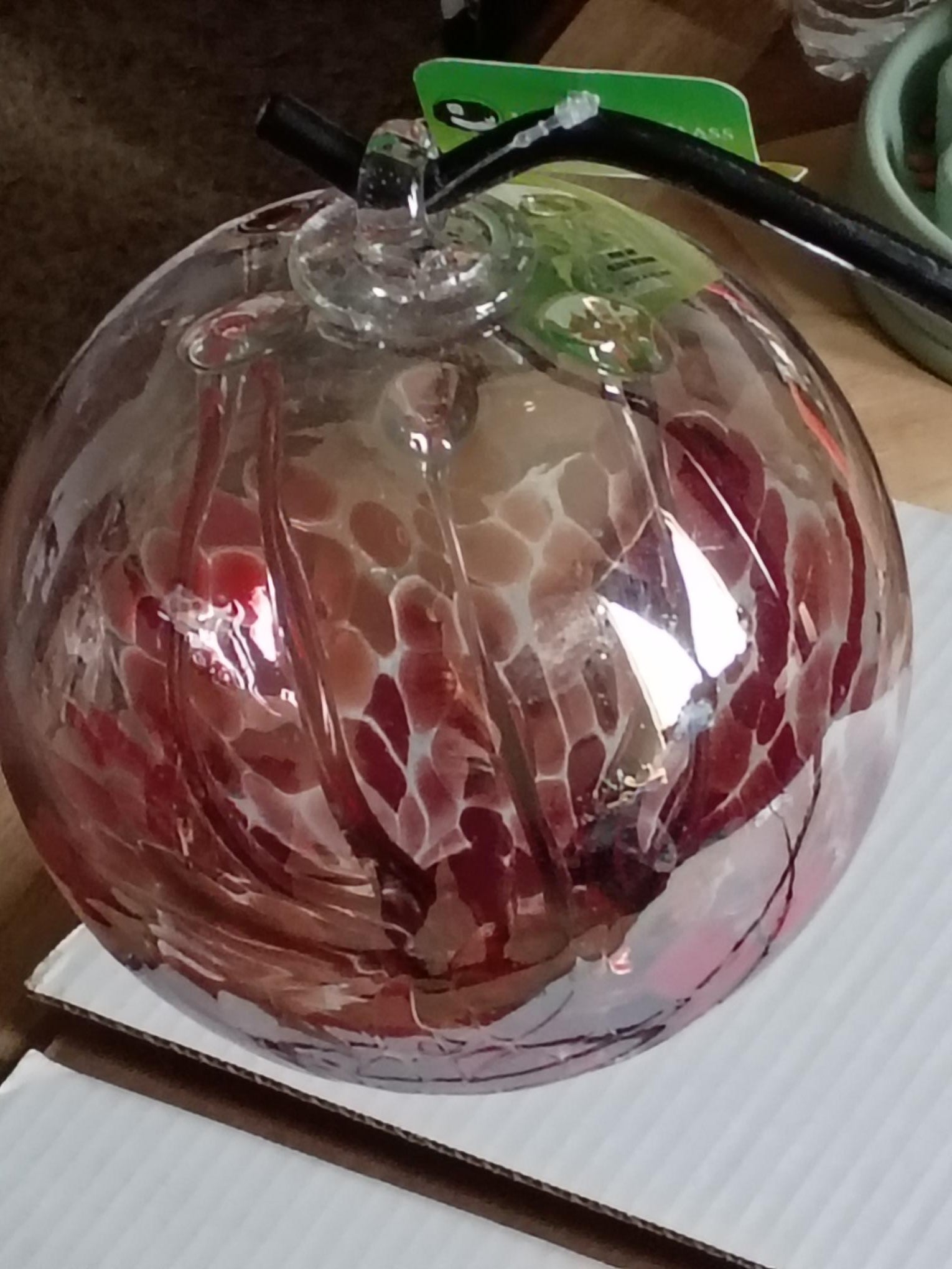 6" Medusa Witch Ball "Maroon"