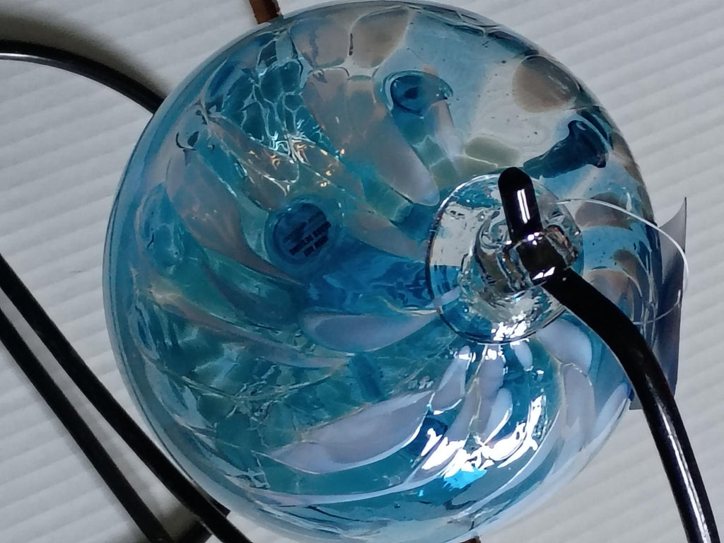 6" Tree of Life Witch Ball "Blue Grey"