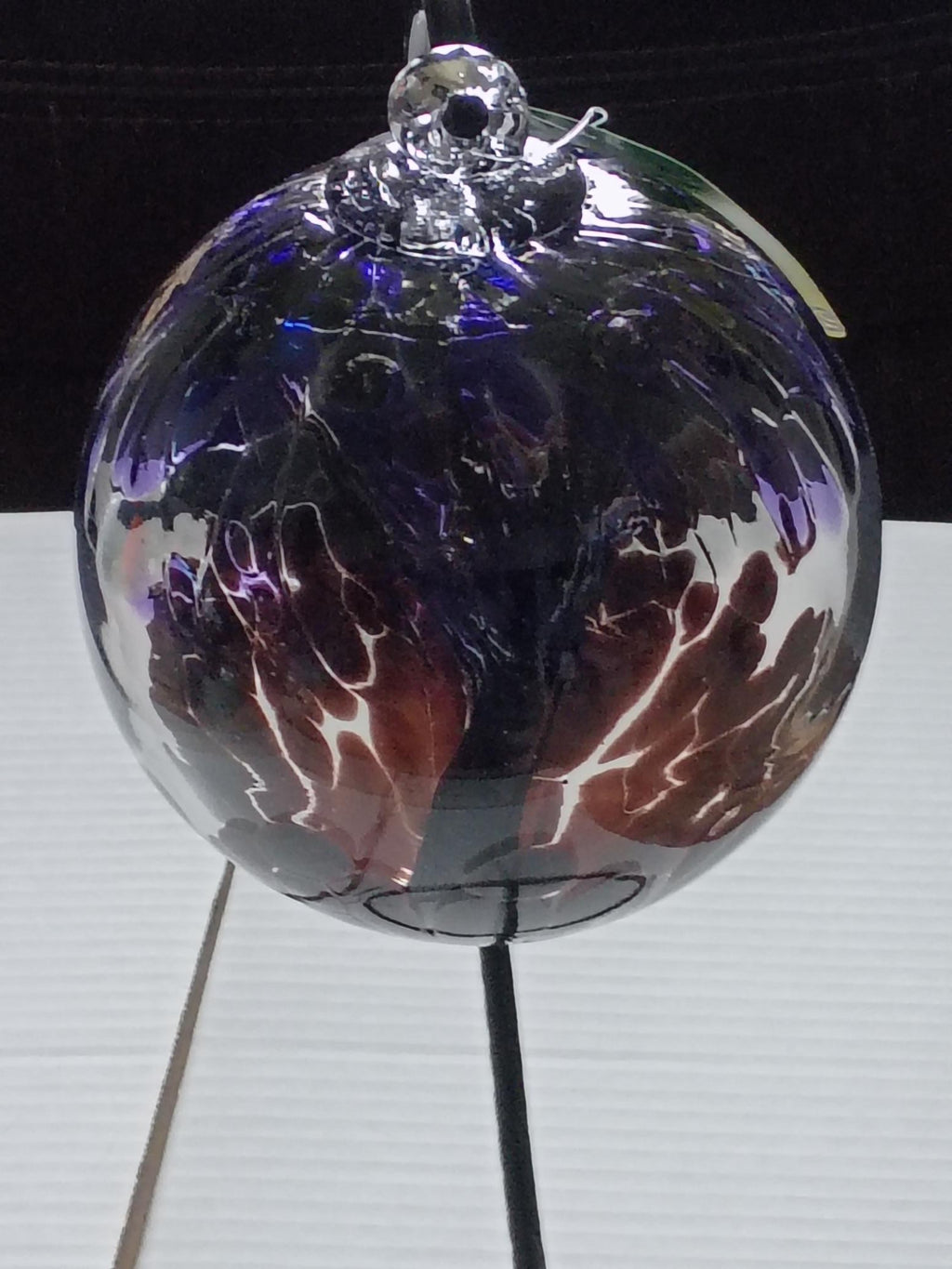 6" Tree of Life Witch Ball "Purple Red"