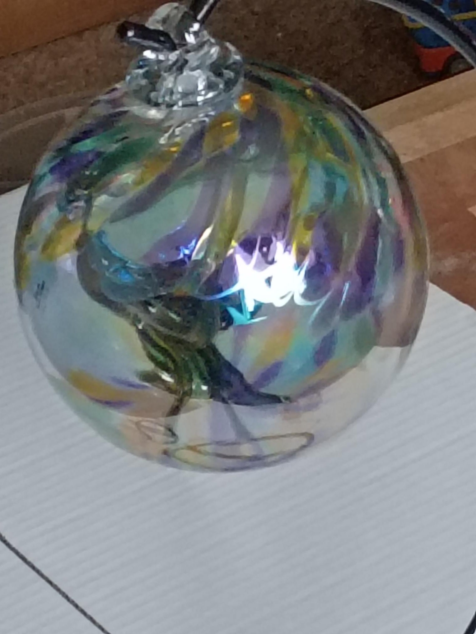 6" Medusa Witch Ball "Tri-Color"