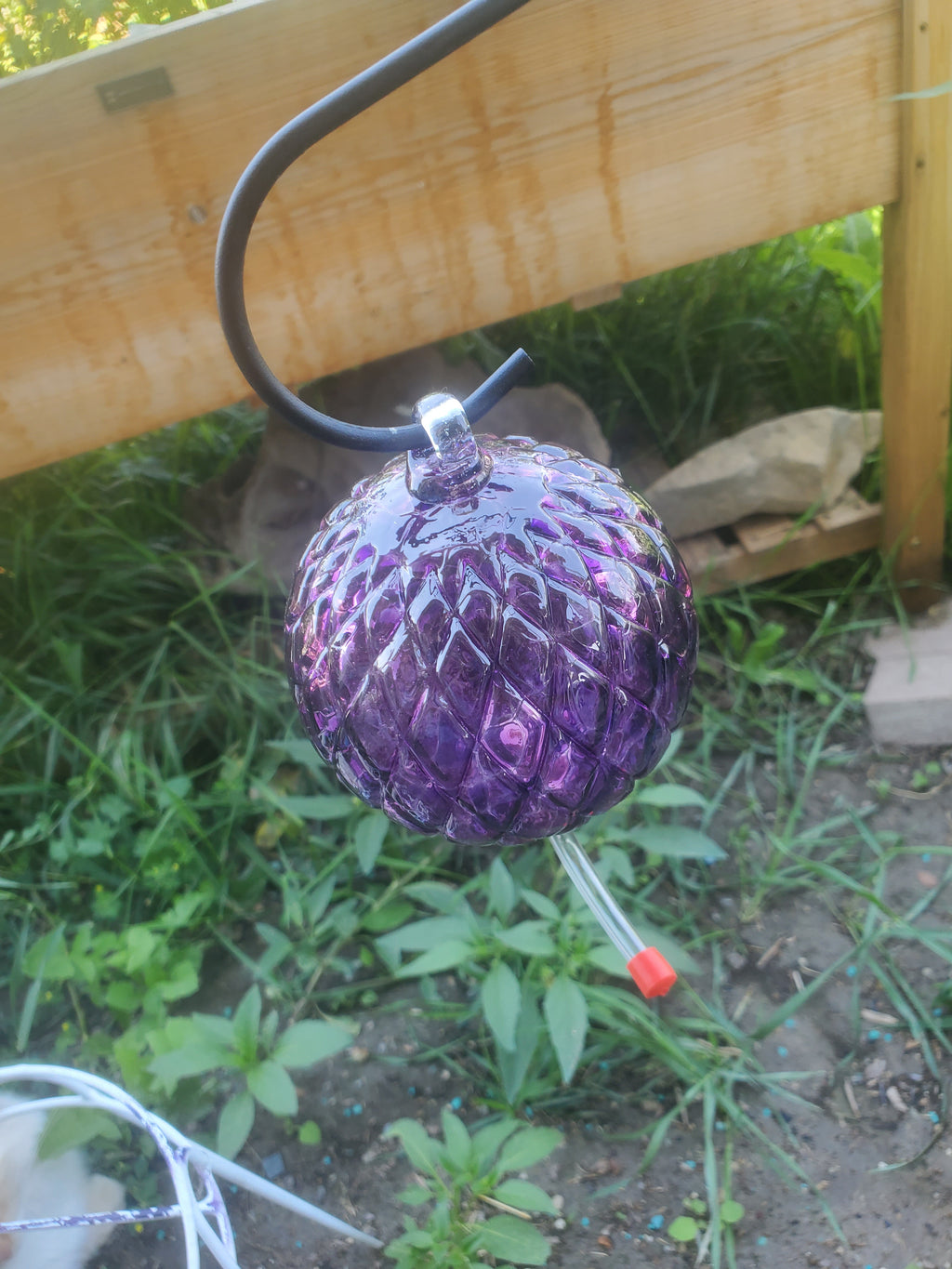 Hummingbird Feeder "PURPLE"  Diamond Optic Hyacinth