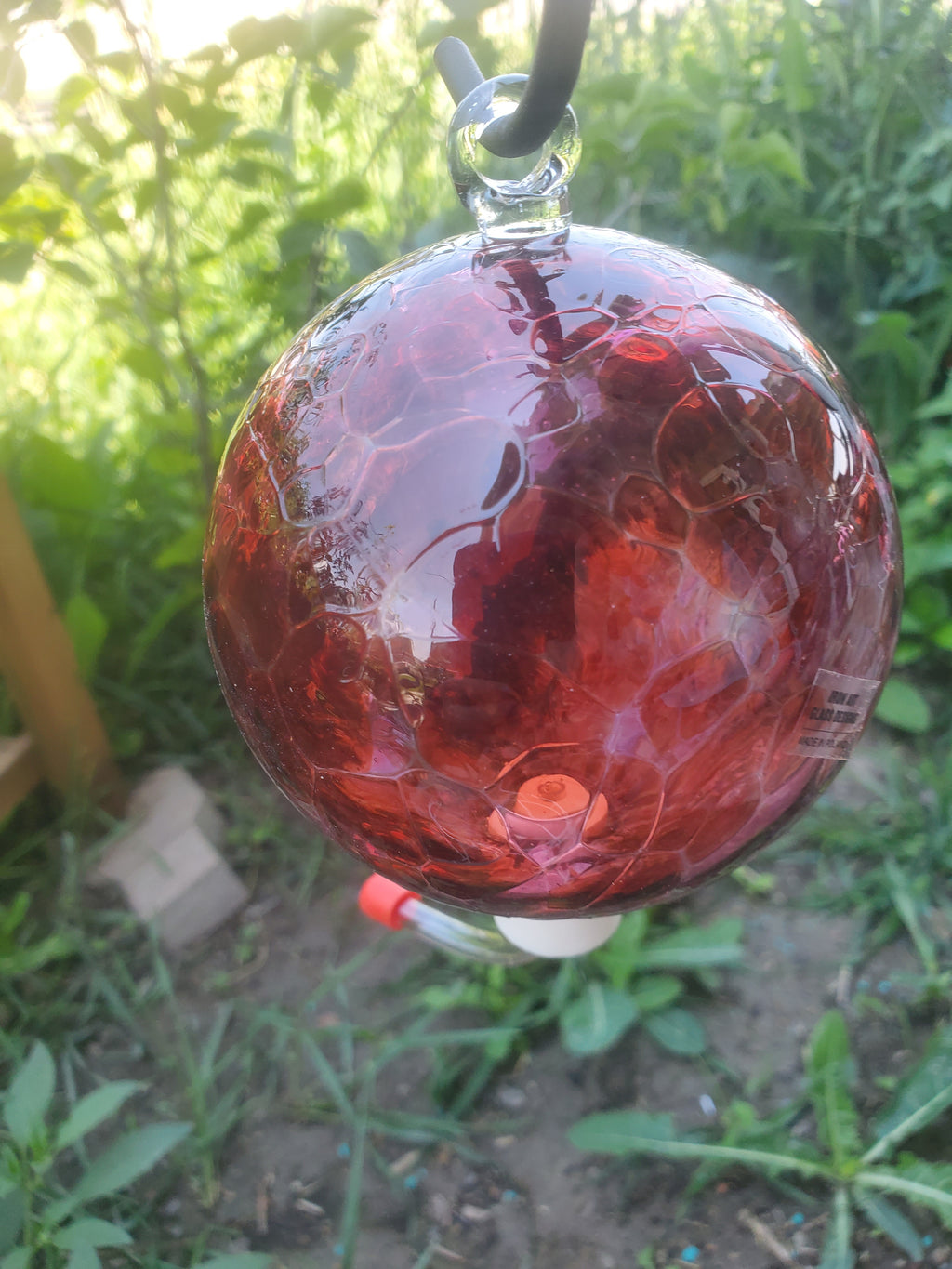 Hummingbird Feeder "GARNET RED"